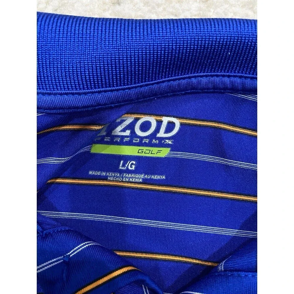 Lot (9) GOLF POLOS - Adidas, Izod, Nike - Size Large - Nike Golf Mock Neck